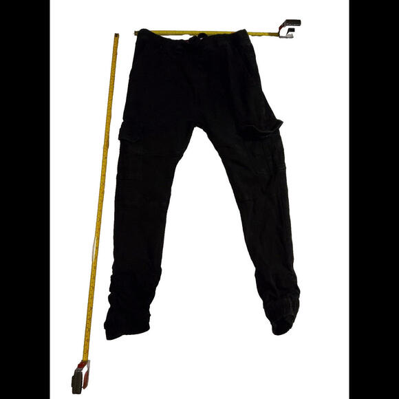 Demolition Denim Collection Black Cargo Stretch Pants Ladies Medium 6 Pockets - Picture 5 of 5